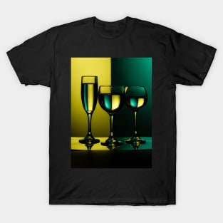 Colured Wine Glasses 5 T-Shirt